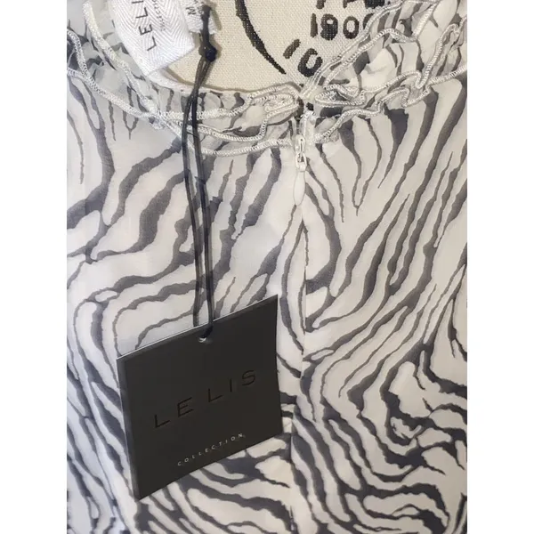 NWT Le Lis Sz Med Animal Print Razorback Sleeveless Mini Dress - Image 11