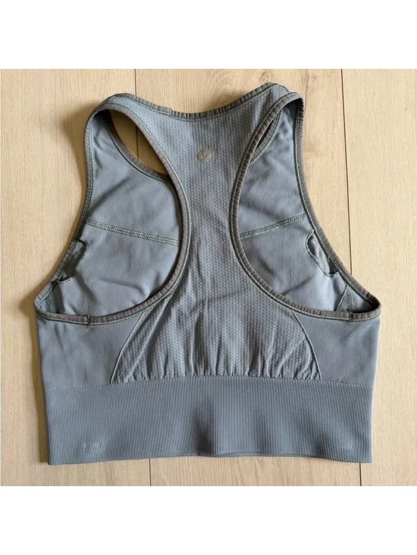 Lululemon Ebb to Train medium support high neck running workout bra size 6 - Image 3