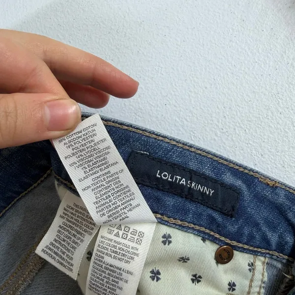 Lucky Brand blue medium wash‎ Lolita skinny cotton stretch jeans casual pants 6 - Image 7