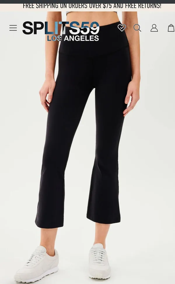 Splits59 Raquel Flared Leggings Cropped - Image 4