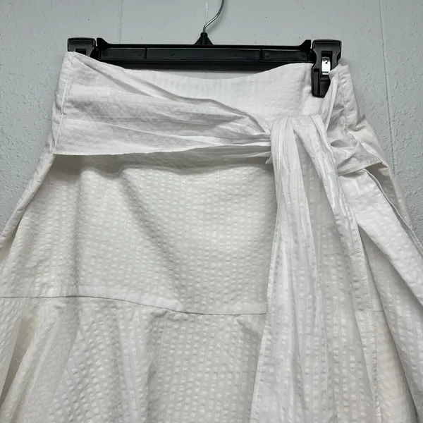 Club Monaco Ruffle Mini Skirt Women 8 Cotton Coastal Festival Coquette Y2K Angel - Image 4