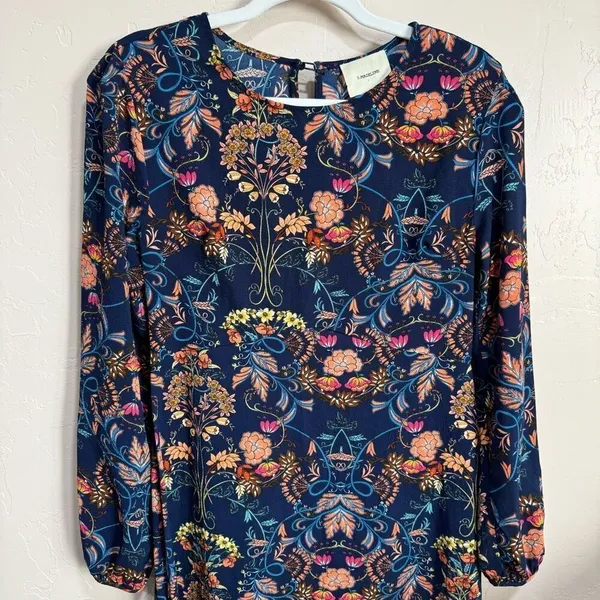I. Madeline Anthropologie Dress Garden Splendor small Midi A Line Boho Floral - Image 2