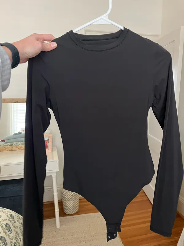SKIMS Long Sleeve Crew Neck Bodysuit - Image 3