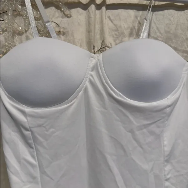 White Strapless Bodysuit Size XL - Image 2