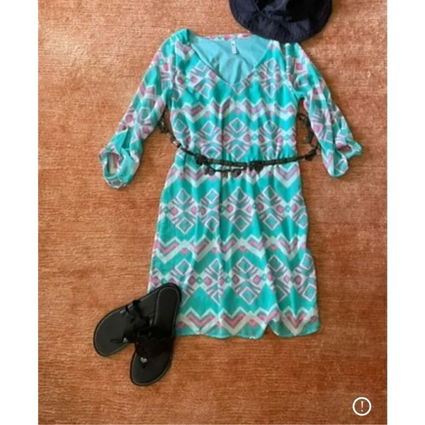 BLUSH Summer mint mini dress - Image 2