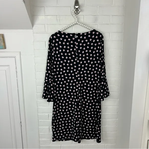 Tommy Hilfiger Floral Print Stretch Mini Bell Sleeve Dress Size 12 - Image 9