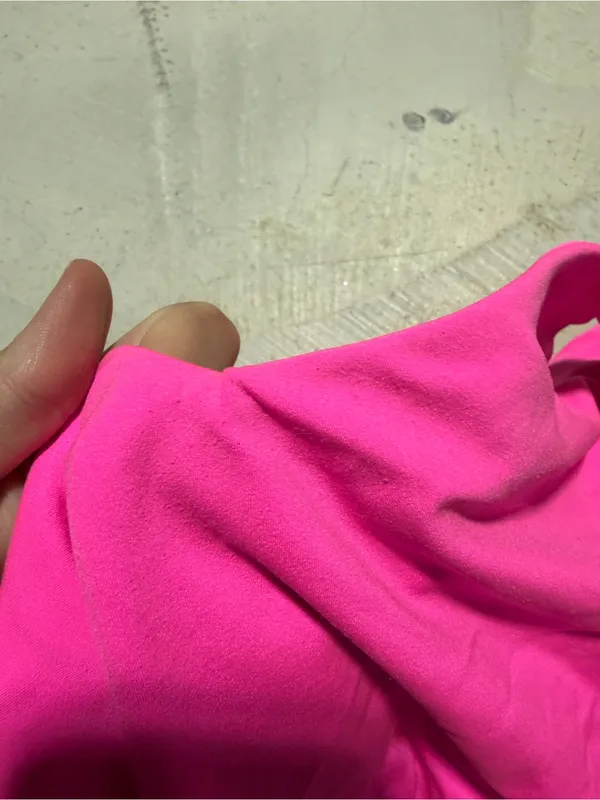 Aerie offline real me recharge least support Women's Bright Pink crop tank large - Image 3