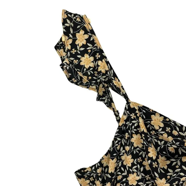 Lulus The Way to Love Dark Floral Print Ruffled Maxi Dress Sz XL Romantic Event - Image 13