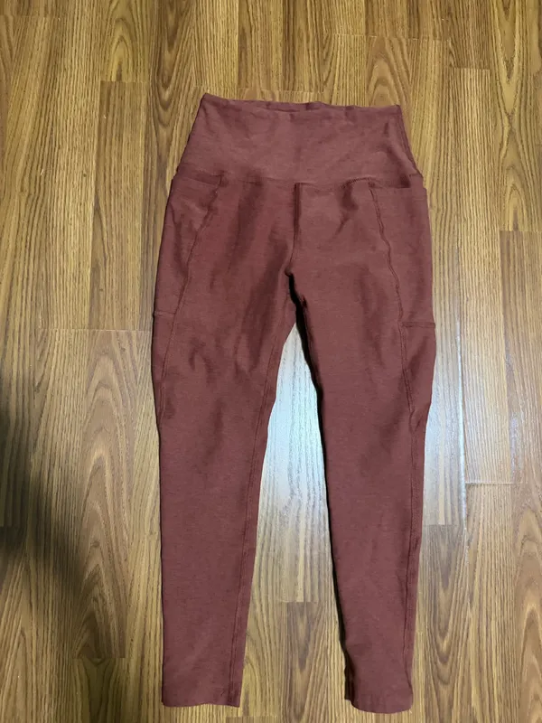 Beyond Yoga Spacedye High Rise Athletic Clove Brown Heather leggings medium. - Image 2
