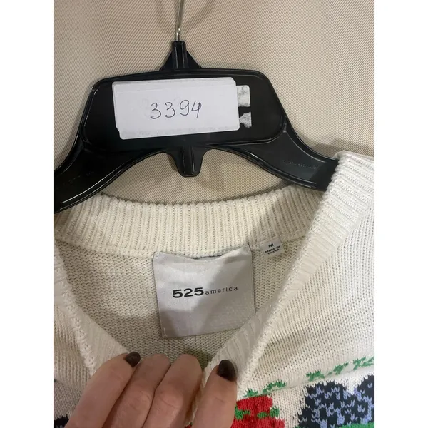 525 America Farmers Market crewneck Sweater pullover Size Medium - Image 2
