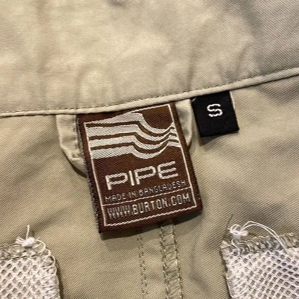 Burton pipe womens green cargo pants size small - Image 7