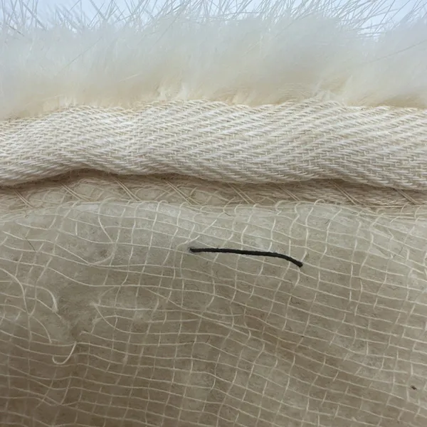 Vintage Genuine Fur Shawl Stole Wrap Cream Ivory Soft - Image 10
