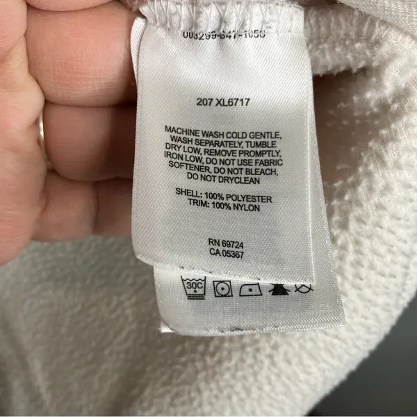 Columbia‎ white and black full zip fleece jacket size large - Image 4