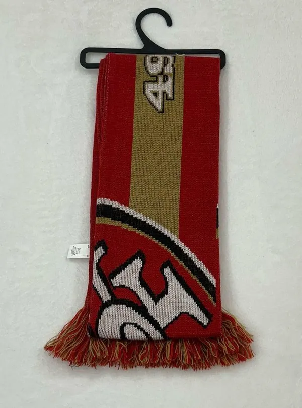 San Francisco SF 49ers NFL Football FOCO Team Logo Acrylic Winter Scarf Scarve A - Image 4