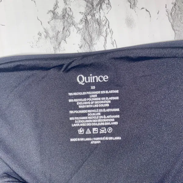 NWT Quince Black Italian High-Leg Bikini Swim Bathing Suit Bottom Womens Size XS - Image 6