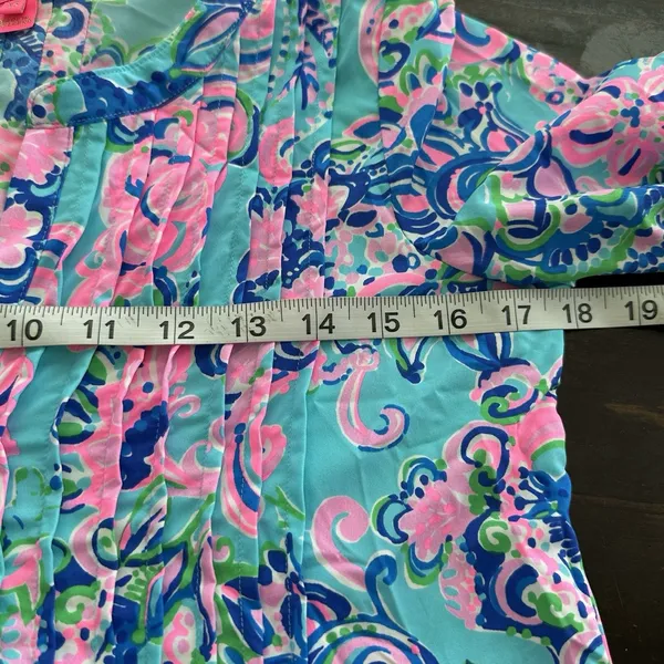 Lilly Pulitzer Chillylilly Seana Dress XS UPF50 Horizon Jungle Sunrise Oversized - Image 9