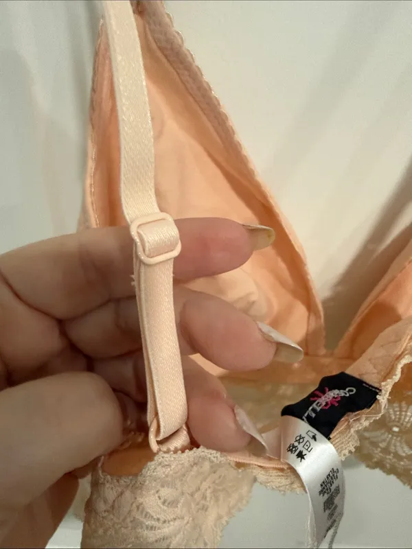 Cosabella Peach Lace Trim Bralette - Image 4