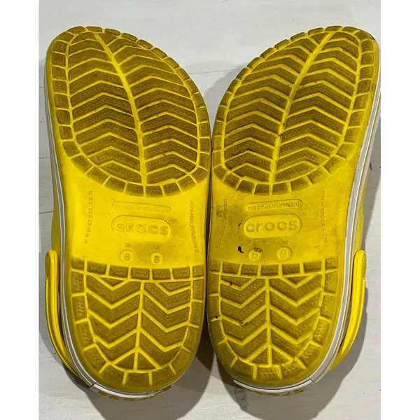 Crocs Classic Clog Yellow Charms‎ Spongebob Minions Batman Size 8 - Image 6