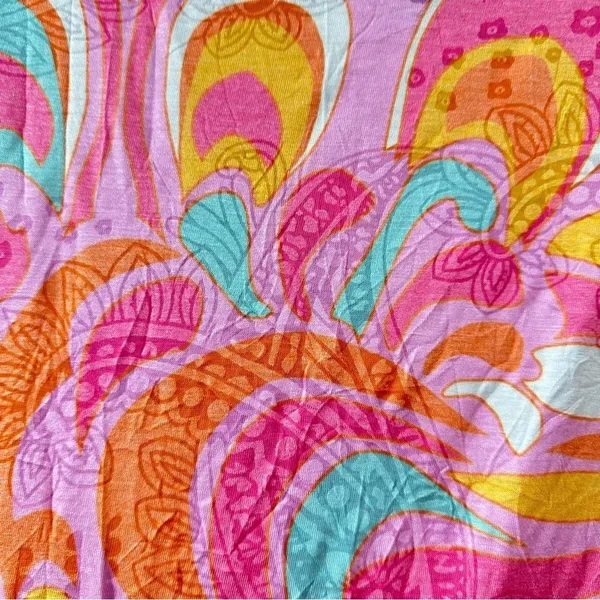 Ali Miles Blouse V-Neck Tunic Abstract Geometric Print Size Medium Top - Image 13