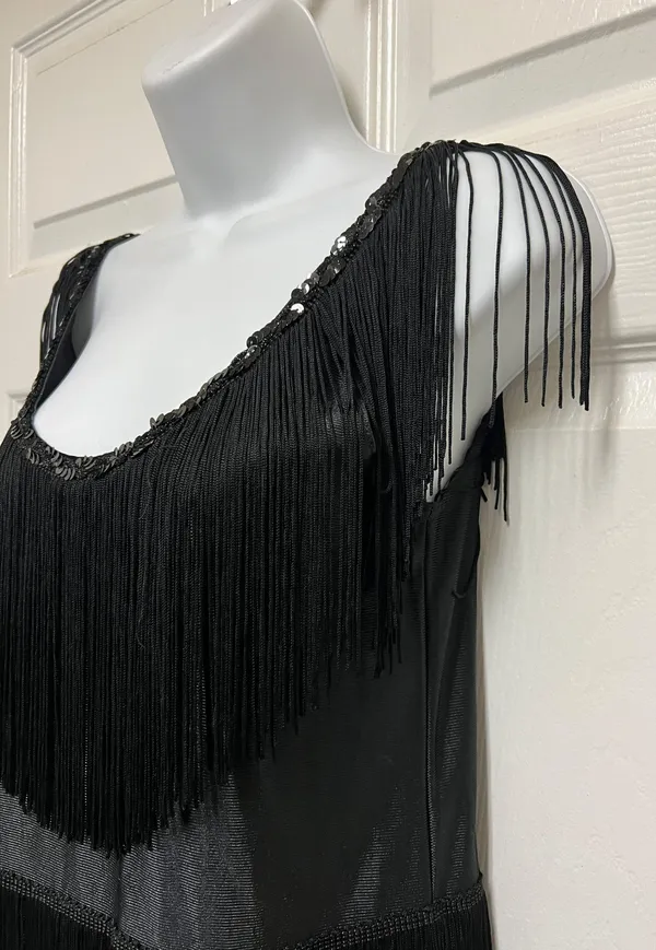 Funcostume 1920’s Black Flapper Dress - Image 4