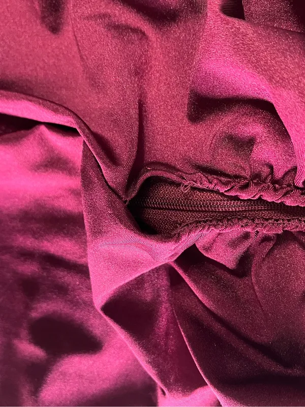 KATIA RAE Wine Corset Strapless Long Formal Prom Homecoming Dress XXS GUC - Image 7