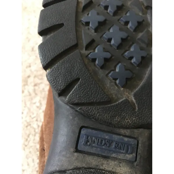 Lands' End Adult Unisex Suede Leather Clogs Shoes Size 8 Brown - Image 11