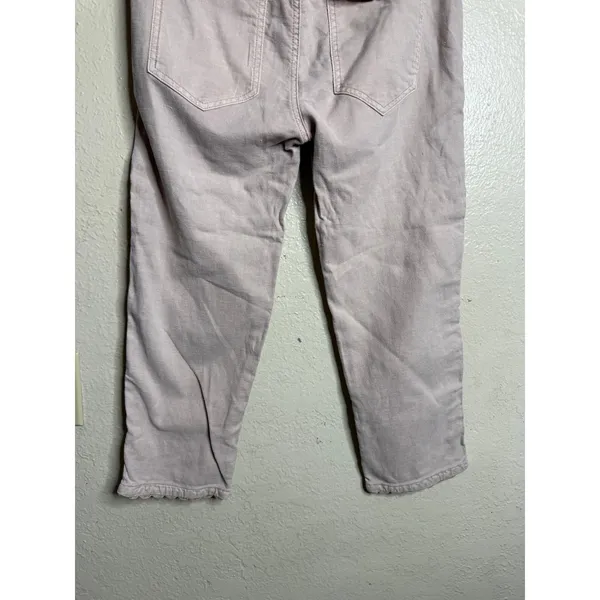 The Great. The Ric Rak Pant size 24 Blush Pink Cropped Utility Scalloped Trim - Image 10
