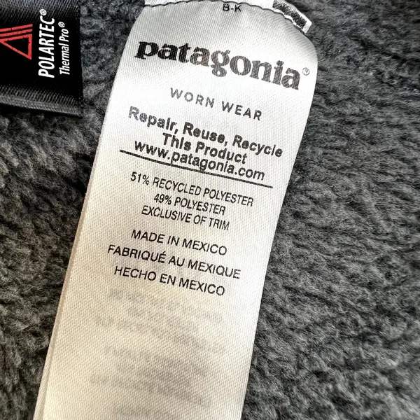 Patagonia 1/4 Re-Tool Snap-T Fleece Pullover Gray Medium - Image 4