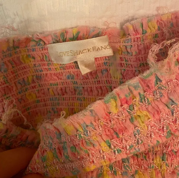 Pink Floral Mini Skirt - Loveshackfancy  - Image 3