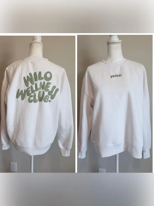 Wilo the Label wellness oversized Crewneck women's size small NWT - Image 3