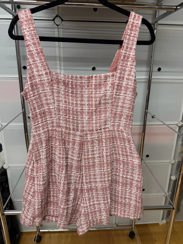 Forever 21 Pink Tweed Romper - Image 3