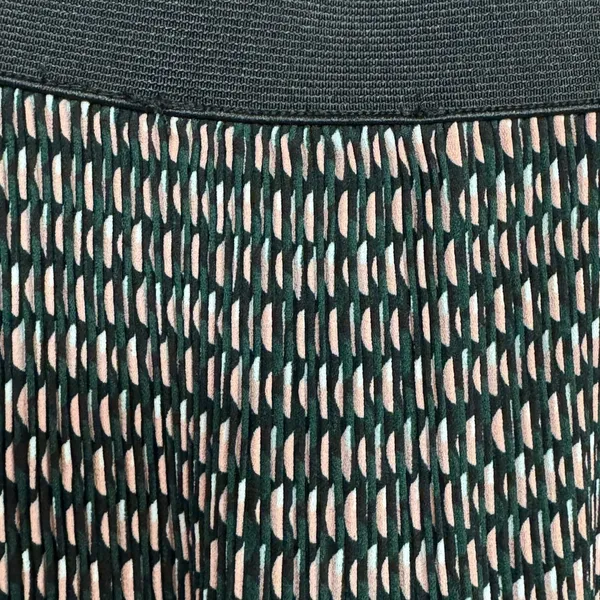Adrianna Papell Black Pink Geometric Pleated Maxi Skirt‎ XS - Image 4