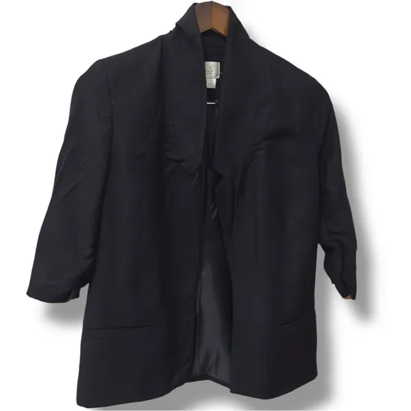 LC Lauren Conrad | EUC Philippines Black Open-Front Blazer Jacket (size 2) - Image 3