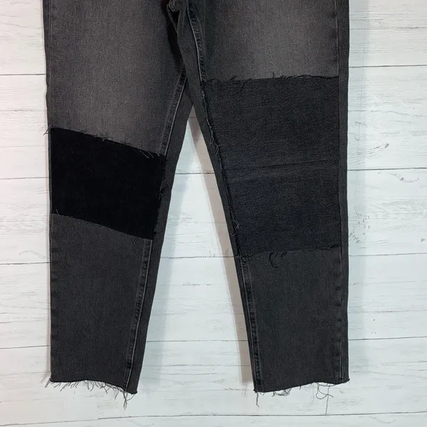 BDG Patch Slim Straight Denim Jeans Womens 30 Black - Image 3