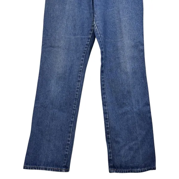 Vintage Wrangler Blue Jeans Straight Leg Size 16 Misses - Image 5