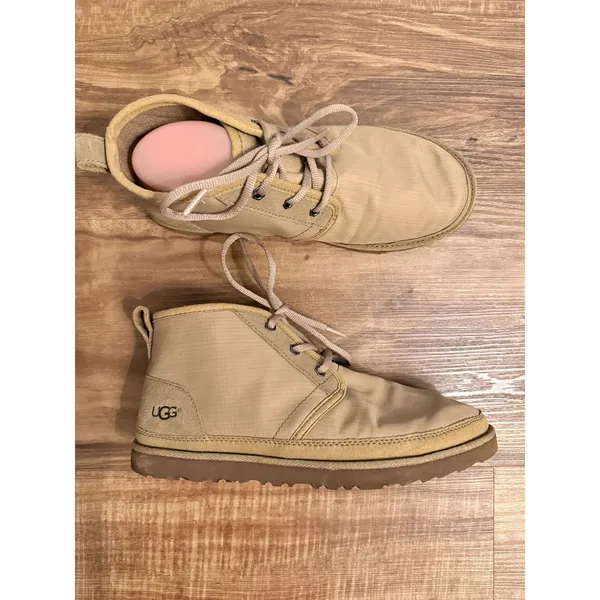 UGG Neumel‎ Ripstop Suede Tan Chukka Boots Womens Lace Up Desert Boots Sz 9 - Image 6