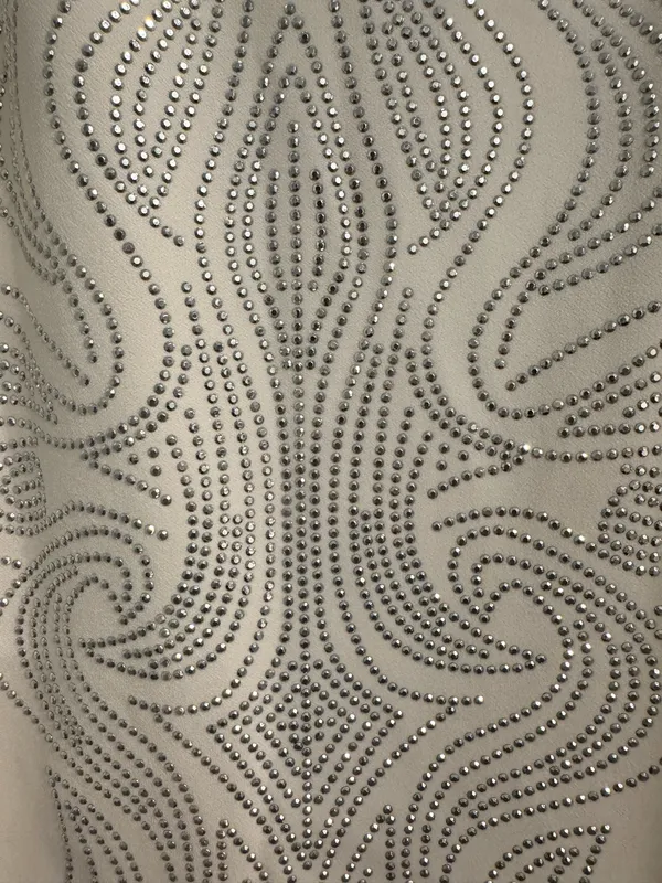 Women’s Cream Studded Cocktail Dress - Image 2