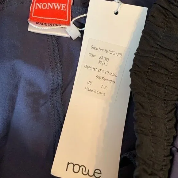 Nonwe Pants Women's Size 28x32 Navy Blue Athletic Lightweight‎ Quick Dry Workout - Image 3