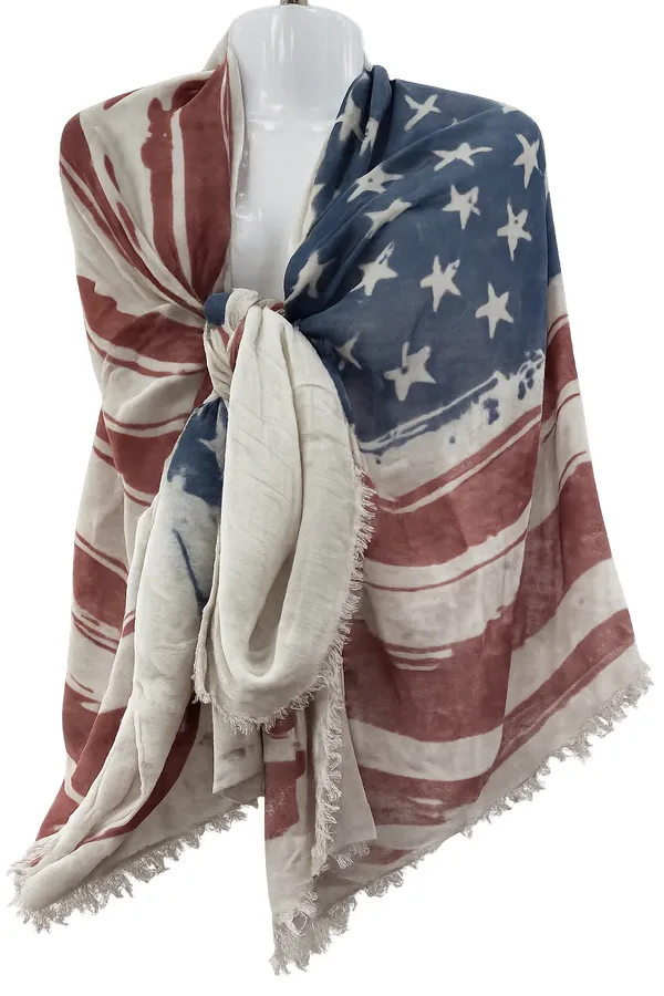 Oversized American flag scarf Multiple - Image 2