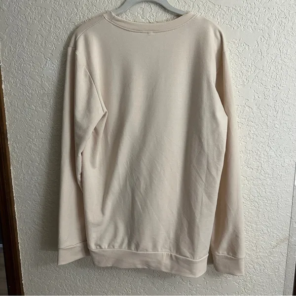 Nana‎ Sweatshirt Beige M Women Graphic Casual Gift Cozy Comfortable Soft Grandma - Image 4