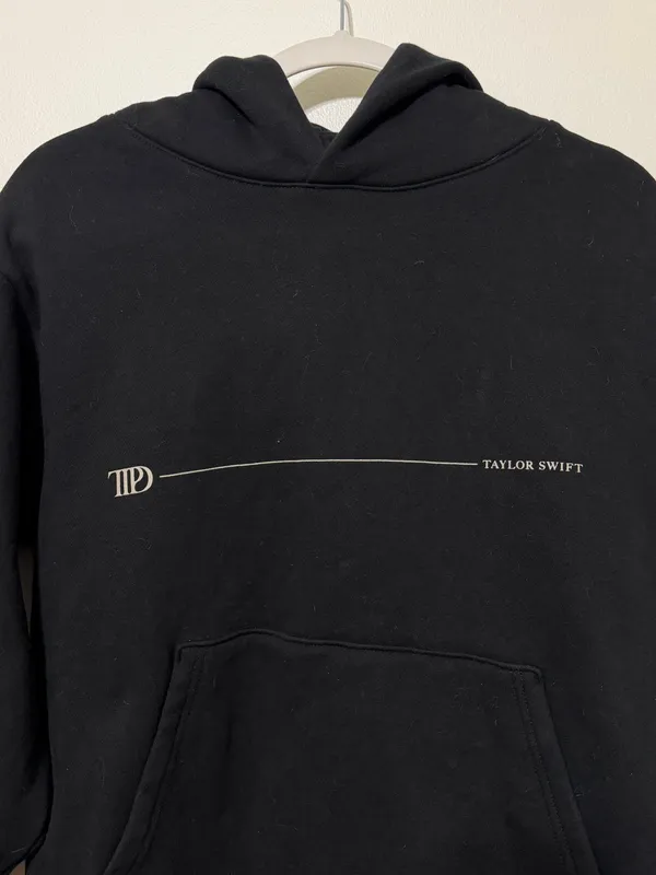 Taylor Swift TTPD The Tortured Poets Department Hoodie Black Small Graphic - Image 4