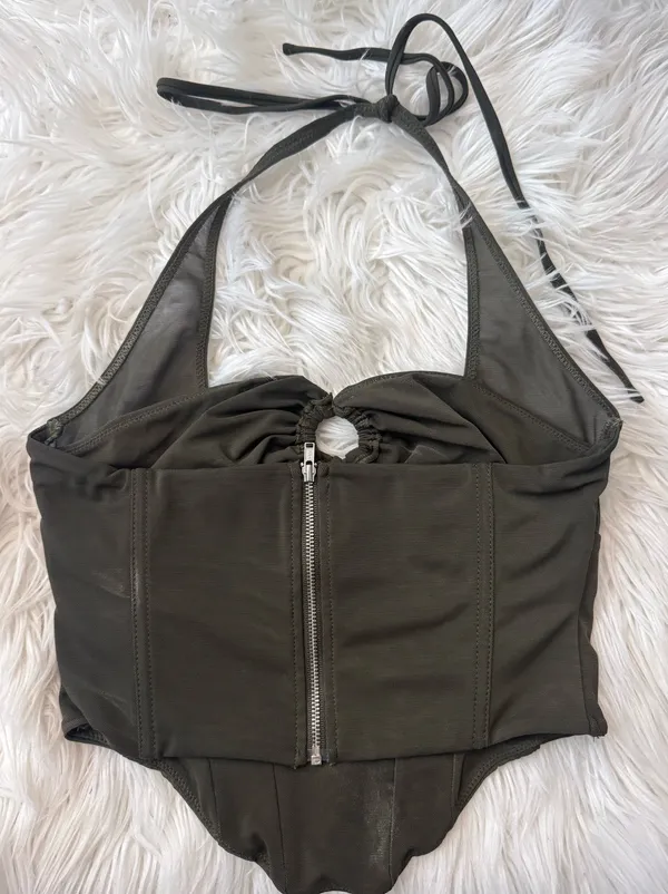 White Fox Boutique Top Green - Image 3