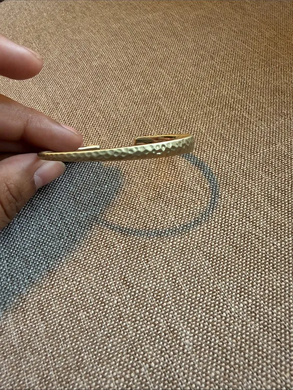 Kendra Scott Textured Gold Open Cuff Bracelet - Image 2