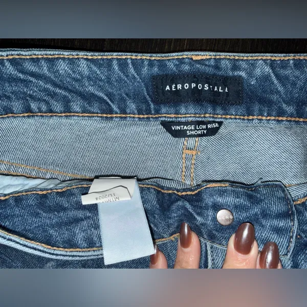 Aeropostale Blue Denim Shorts - Image 2