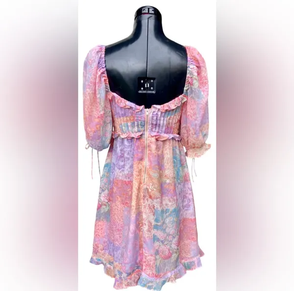 For Love And Lemons Odessa Pastels Forever Dress - Image 7