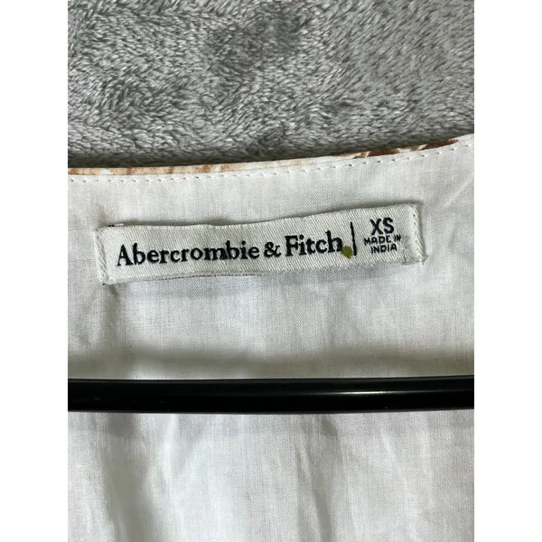 Abercrombie & Fitch Flutter Sleeve Tiered Midi Dress Floral Cottagecore XS - Image 5