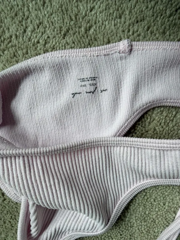 Out From Under Lavender Ribbed Bralette – Size XS/S - Image 3