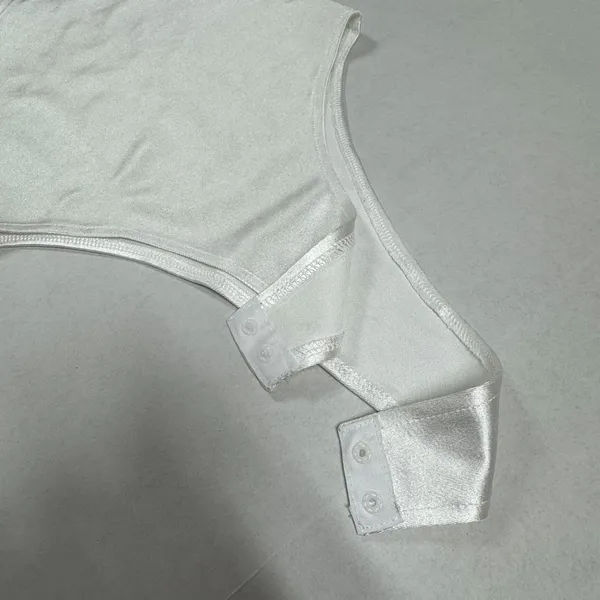 ADIKA White‎ Satin Bodysuit - Size S. - Image 8