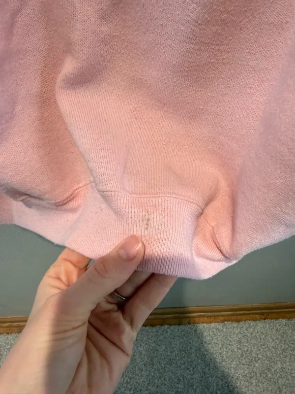 Sturdy Sweats by Lee Vintage Pastel Pink Oversized Crewneck Sweatshirt Medium - Image 3