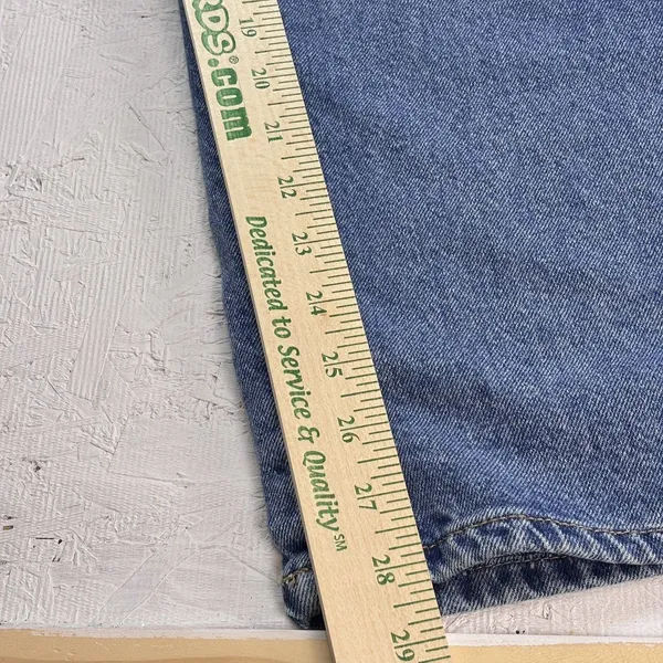 Witty Fox Jeans Women 5/27 Blue Cotton Denim Wide-Leg Travel Faded Stretch - Image 16